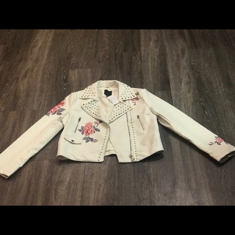 Forever 21 studded leather jacket